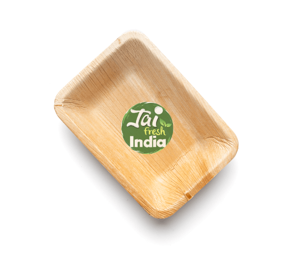 rectangle areca leaf plates