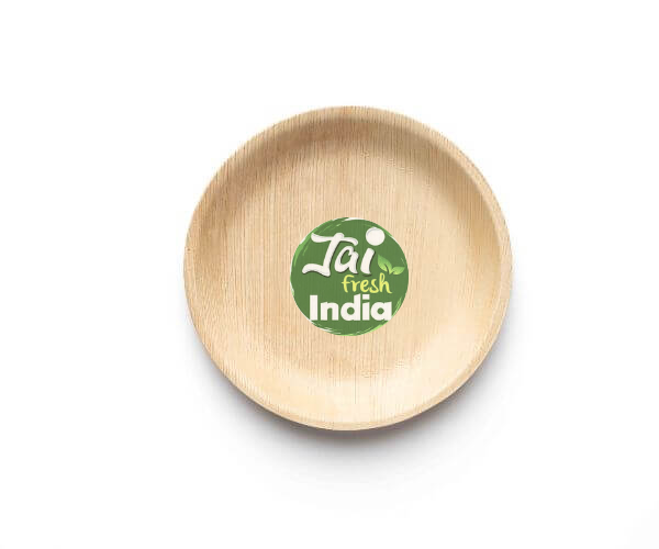 round areca leaf plates