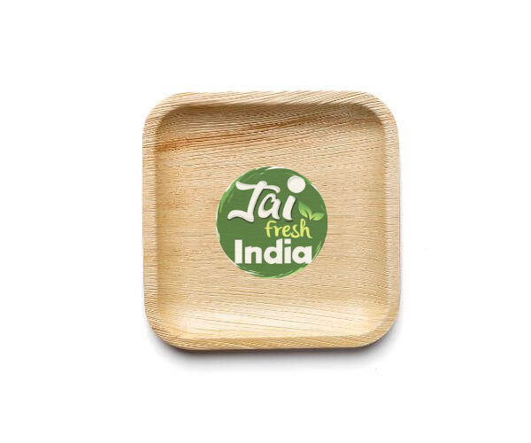 square areca leaf plates